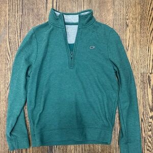 Perfect Holiday 1/4 Zip for a boy for the holidays, Size Small (8-10) in Green